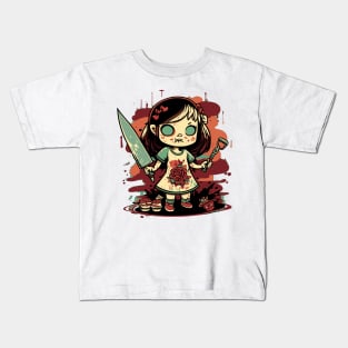 Knife Girl Kids T-Shirt